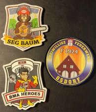 3 Patches Feuerwehr Hamburg