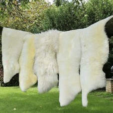 Lammfell Schaffell Naturweiß