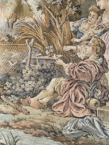 Gobelin wandteppich mit echter - gobelin,
