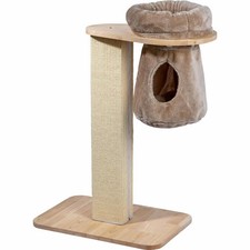 Premium Kratzbaum Katzenbaum "Dreamy" Sisal Spielbaum Plüsch Cappuccino