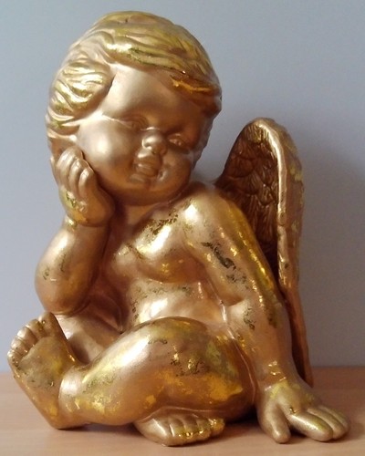 Engel goldfarbig 21cm - , /