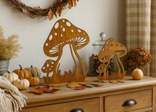 2 Stk Metallpilze Rostdeko