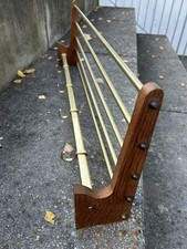 Wandgarderobe Garderobe Hutablage Aluminium Teak Mid century 50er 60er Jahre