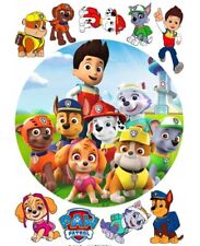PAW Patrol Essbar Party Tortenaufleger Torte Geburstag Zuckermasse + TEXT