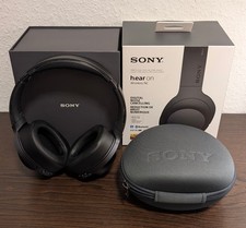 Sony Premium Bluetooth Kopfhörer MDR-100ABN, Noise Cancelling, schwarz, Top, OVP