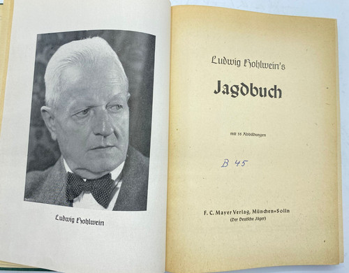 Ludwig hohlwein jagdbuch - ludwig,