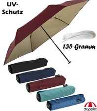 Doppler zero Mini Regenschirm Damen Taschenschirm UV Schutz leicht Ultra Sun