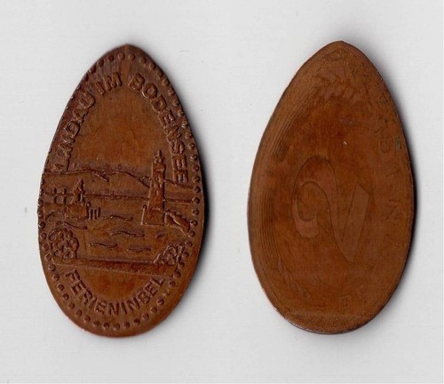 Elongated coin lindau - elongated,