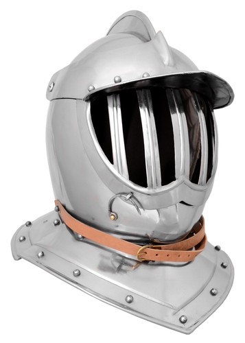 Geschlossener burgonet helm - burgonet,
