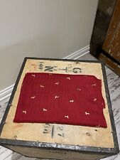 Laura Ashley Schal Schal Nackenwärmer Rotgold Wurst Hundedruck Winterwärmer