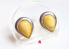 Bernstein Ohrstecker  Silber