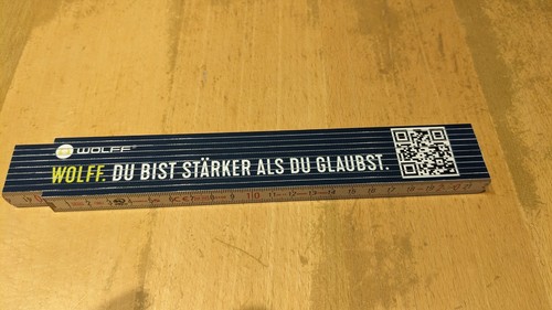 Meterstab zollstock werbung - zollstock,