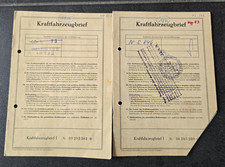 VW Bulli T2  Kraftfahrzeugbriefe 1968 1969 Fahrzeugschein Sammlung 1