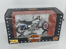 Maisto Harley Davidson 92 FXDB Daytona 50th Anniversary Blau Weiß 1:18 OVP