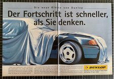 1992 Dunlop Lorinser Mercedes R129 SL Vintage Ad Werbung Reklame Oldtimer