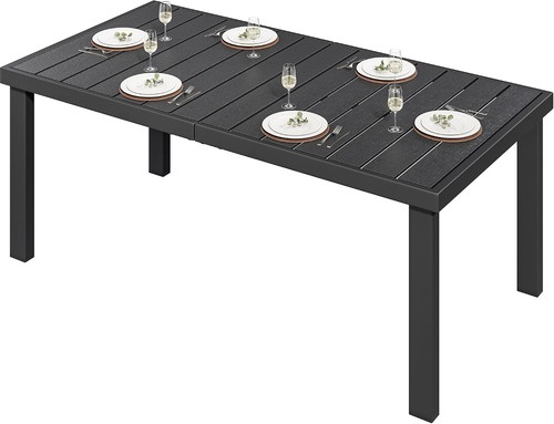 Gartentisch aluminium wpc - aluminium,