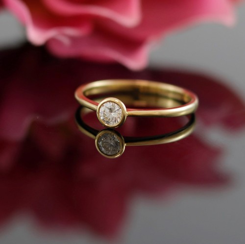 Solitär brillant ring - brillant,