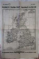 Landkarte 1940 Grossbritannien