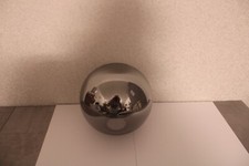 Lampenschirm Kugel Grau Chrom