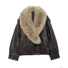 Damen faux jacke kunstleder - damen,