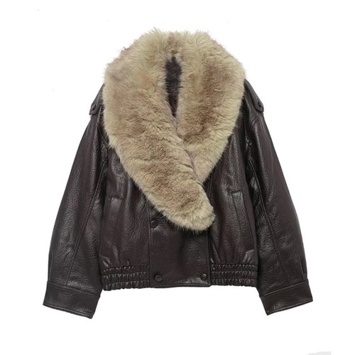Damen faux jacke - faux,