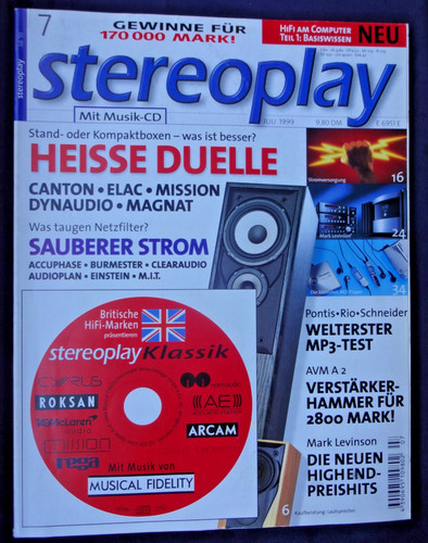 Stereoplay mark levinson - stereoplay, 7/99,mark