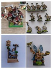 Warhammer Fantasy Auswahl bemalter Zwerge Metall Langbärte Eisenbrecher Marauder