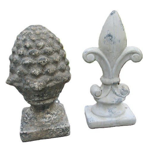 Fleur lis zapfen grau - fleur, de