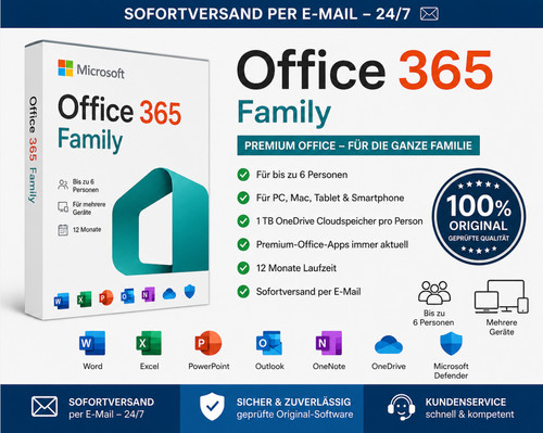 Microsoft office 365 - family, 1