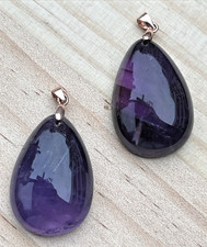 Amethyst Anhänger Tropfen
