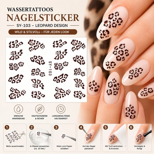 Nagelsticker wassertattoos - nagelsticker,
