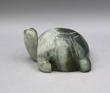 JADE SCHILDKRÖTE groß und wunderschön Edelstein-Tier  b3