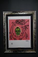 Keith Haring Lithographie in 70 x 50 cm , Limitiert, gestempelt, signiert.