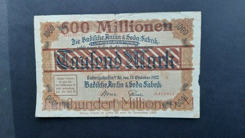 K3329c notgeldschein badische - k3329c,