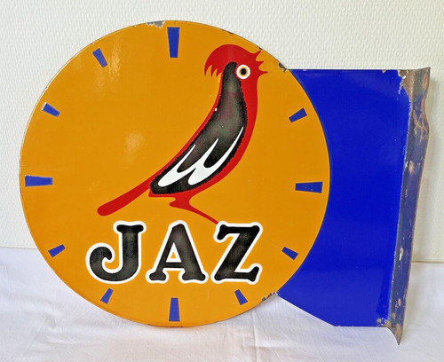 Altes emailschild jaz uhren - altes,