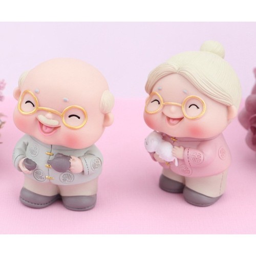 Opa oma puppe - puppe, backdekoration