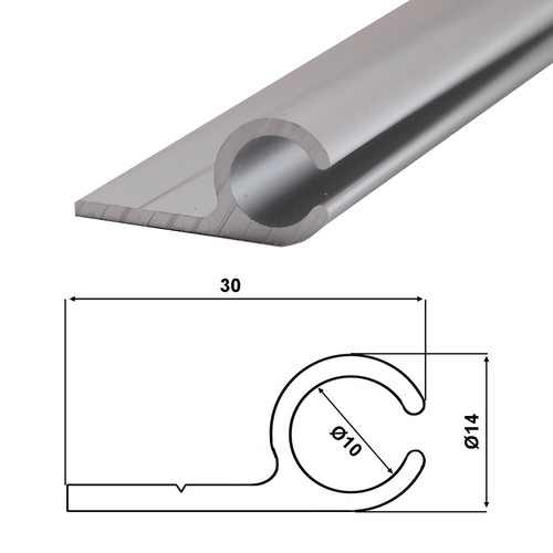 Kederschiene 7 m - 1,7,