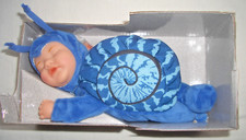 Anne Geddes Baby blaue Schneckenpuppe „snail“ Kuscheltier Stofftier Plüschpuppe