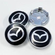 4 Pcs Für Mazda 60mm Auto Nabenkappen Nabendeckel Felgendeckel Radnabendeckel
