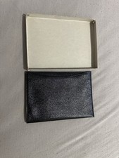 Echt Seehund Etui / Dokumententasche Schwarz Vintage mit Originalverpackung