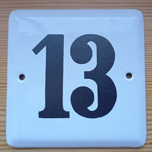Emailleschild hausnummer wie - emailleschild,
