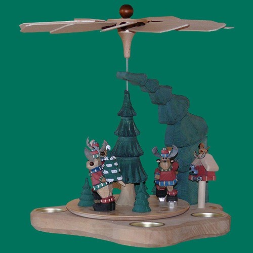 Wandpyramide teelichter bunt - teelichter,