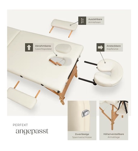 Massageliege klappbar holz