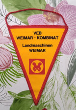 Wimpel VEB Landmaschinenbau Halberstadt Weimar Fortschritt Landmaschinen,DDR
