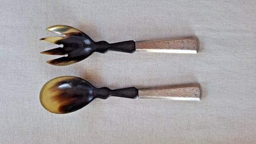 Jugendstil salatbesteck griff - jugendstil,
