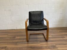 Walter Knoll Besucherstuhl Leder Holz Vintage Designklassiker