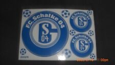 F.C. Schalke 04  Aufkleber Sticker Set - 3 Logos Bundesliga Fussball