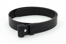 Ledergürtel schwarz 4 cm ohne