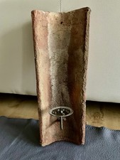 Kerzenhalter Dachziegel, Terrakotta, L: 48,5 cm, B: max. 19 cm