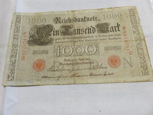 1000 mark reichsbanknote - mark,